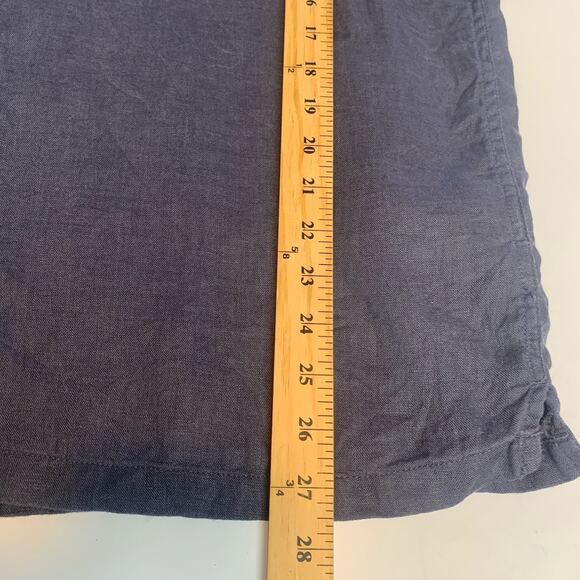 C&C California Shirt Mens Extra Large 100% Linen Button Up Beach Coastal Blue XL - Picture 6 of 7